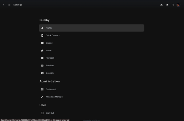 Jellyfin Profile